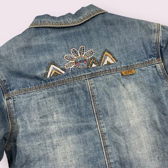 Souris Mini Denim Collection Embroidered Shirt Jacket 12-18 Mos - Picture 7 of 8